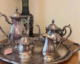 Webster Wilcox "English Flute" 5 pc. silverplate