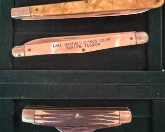 Watermelon knives and pocket knife - Schrade, Made in Germany & 