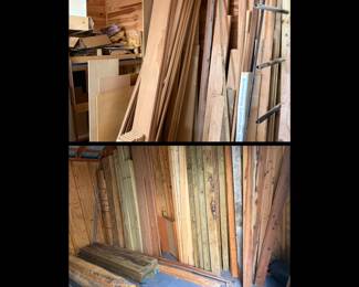 Lots of wood.  Some treated, cherry and more