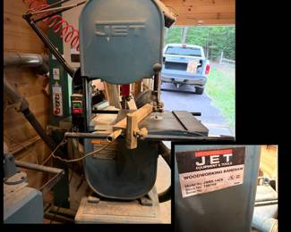 Jet Bandsaw- this piece is available now. Call for an appointment 