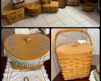 Large Collection of Peterboro Baskets