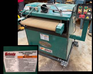 Grizzly Drum Sander - this item is available now. Call to make an appointment.