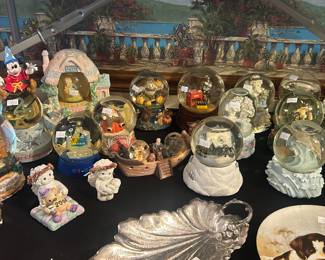 Lots of snow globes