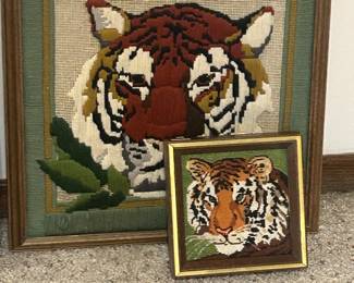 Big cat needlepoints