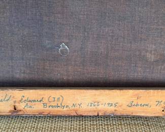 EDWARD PENFIELD original oil on canvas - 19th century
