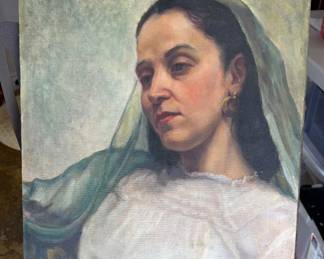 EDWARD PENFIELD original oil on canvas - 19th century
