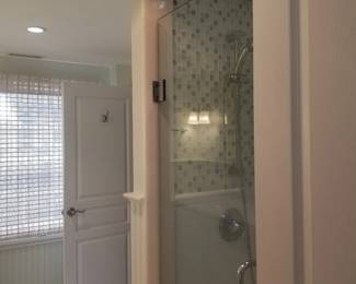 Glass shower door