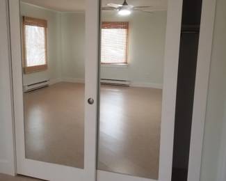 Mirrored doors