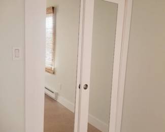 Mirrored closet doors