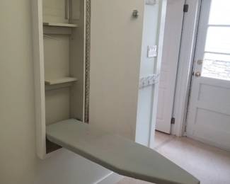 Folding wall-mount ironing board
