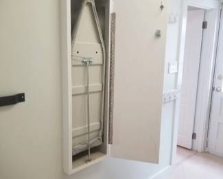Folding wall-mount ironing board