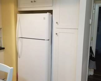 Kitchen cabinetry - pantry; Kenmore refrigerator