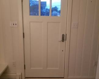 Entry door - interior view