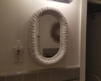 Vanity light; mirror