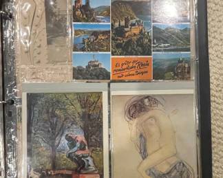 Vintage Postcard & Ephemera Collection Featuring European Landmarks and Art
