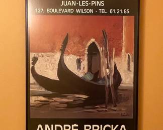 Galerie La Licorne André Bricka Exhibition Poster