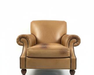 Pottery Barn Leather Armchair