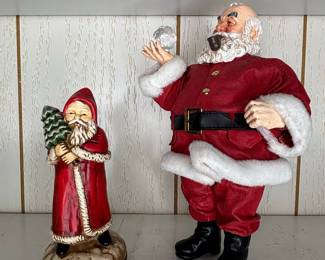 Dreams Santa Figurine & Santa Music Box