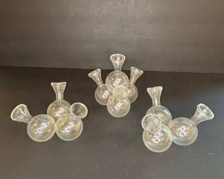 Vintage Glass Bud Vase Cluster - Plant Propagation