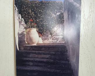 Mediterranean Terrace Scene Photographic Print