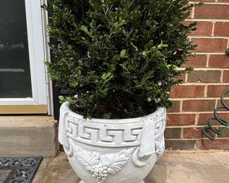 Cast Stone Greek Key Urn Planter
