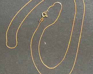 14k Gold Snake Chain Necklace