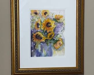 Floral Still Life Watercolor Painting