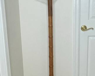Spindle-Turned Mahogany Coat Rack