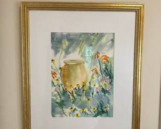 Floral Still Life Watercolor by Barbara V