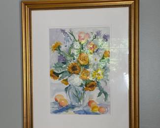 Barbara Vandegrift Spring Bouquet Watercolor