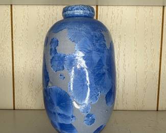 Crystalline Glaze Art Pottery Vase