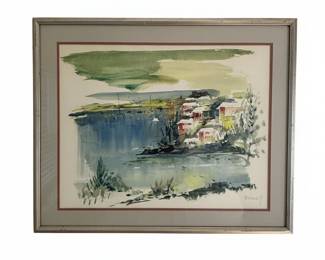 Watercolor Landscape by Alfred Birdsey
