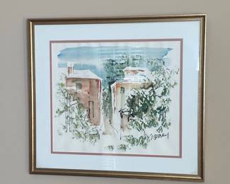 Alfred Birdsey Watercolor Painting