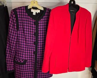 Lillie Rubin Exclusive Houndstooth Jacket and Lafayette 148 New York Red Blazer