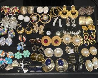 Vintage Clip On Earring Collection 