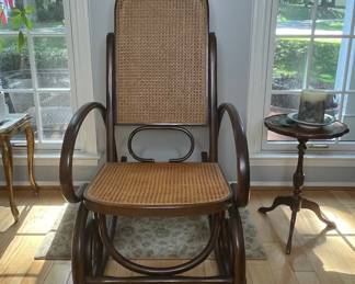 Vintage Thonet Style Bentwood Rocking Chair