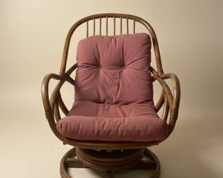 Vintage Bali Lounge Swivel Rocking Chair