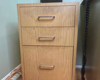 3-Drawer Mobile File Pedestal
