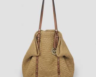 Michael Kors Raffia Tote Bag