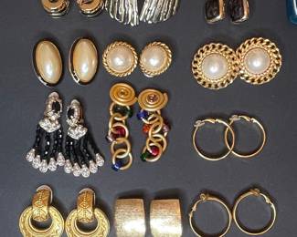 Designer Costume Earrings Collection includes Ben-Amun, Carolee, St. John
