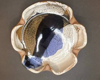Pottery Flower-Form Dish