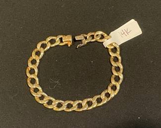 14K Yellow Gold Cuban Curb Link Bracelet