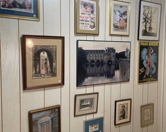 Vintage French Cabaret Poster, European Architectural Prints & Originals 