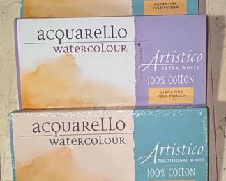 Fabriano Artistico Watercolour Paper Blocks - Traditional White & Extra White