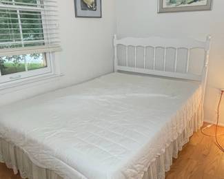 White Spindle Headboard