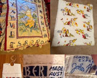 Vintage Pooh Crib Quilts
