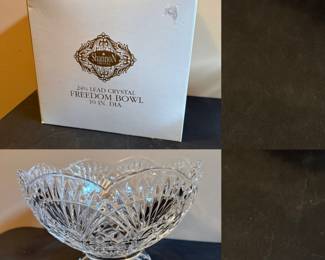 10” Shannon Crystal 24% Lead Crystal Freedom Bowl