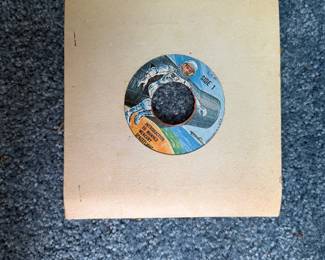 vintage 7-inch, 45 RPM vinyl record  "Introduction to Manned Mercury Spaceflight"