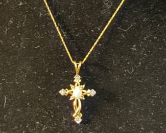 Opal and Diamonds 10k