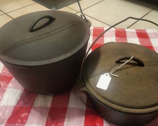 Huge selection of cast iron skillets